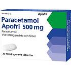 Paracetamol Apofri, filmdragerad tablett 500 mg, 20 st