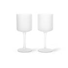 Ferm Living Ripple vitvinsglas 26 cl 2-pack