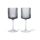 Ferm Living Ripple vitvinsglas 26 cl 2-pack