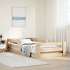 vidaXL Sängram utan madrass 80x200 cm massiv furu