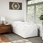 vidaXL Sängram vit 90x200 cm konstläder