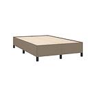 vidaXL Sängram taupe 120x190 cm tyg