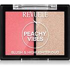 Revuele Blush & Highlighter Duo Rouge med illuminator 8g