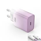 XO Snabbladdare 30W USB-C med Lightning Kabel CE18 PD Lila