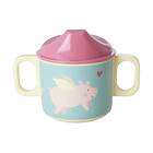 Rice barnmugg med två handtag 20 cl Flying pig