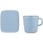 Marimekko Tiiliskivi Mugg 40 cl + Tallrik 12x15 cm