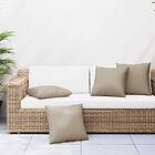 vidaXL Soffkuddar 4 st taupe 60x60 cm tyg