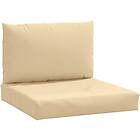 vidaXL Palldynor 2 st melerad beige tyg