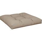 vidaXL Palldyna taupe 70x70x12 cm tyg