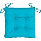 vidaXL Stolsdynor 4 st turkos 40x40x7 cm tyg