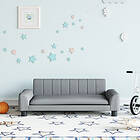 vidaXL Barnsoffa ljusgrå 90x53x30 cm tyg