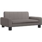 vidaXL Barnsoffa mullvadsbrun 70x45x30 cm tyg