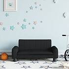 vidaXL Barnsoffa svart 70x45x30 cm tyg