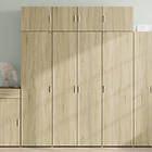 vidaXL Förvaringsskåp sonoma ek 80x42,5x225 cm konstruerat trä