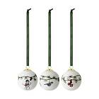 Kähler Hammershøi Christmas baubles 3 pc