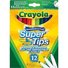 Crayola SuperTips Tvättbara Markeringspennor 12 stycken