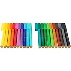 Adlibris Tuschpennor Connector Dinosaurie i metallställ 20-pack Faber-Castell