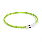 Basic LED-halsband till hund Nylon (Grön)