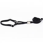 Show Dog Utställningskoppel med Halsband Halvstryp Svart (10 mm x 110 cm)