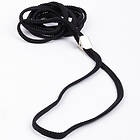 Show Dog Utställningskoppel Platt med Clip Svart (10 mm x 110 cm)
