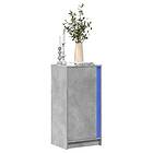 vidaXL Skänk med LED betonggrå 42,5x34x85 cm konstruerat trä