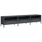 vidaXL Tv-bänk antracit 202x39x43,5 cm kallvalsat stål
