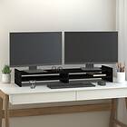 vidaXL Skärmställ svart 100x27x15 cm massiv furu