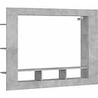 vidaXL Tv-hylla betonggrå 152x22x113 cm konstruerat trä