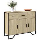 vidaXL Skänk sonoma-ek 97x32,5x74,5 cm konstruerat trä