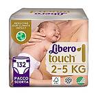 Libero Touch Blöjor 1 (2-5kg) 132 stycken