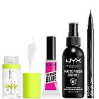 NYX Professional Makeup Iconic Hero Lip, Eye and Face Bundle