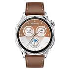 Huawei Watch GT 5 46mm Steel with Brown Composite Leather Strap