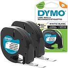 Dymo LetraTag Plastic Labels 2150111