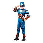 Captain America Deluxe Barn Maskeraddräkt Medium