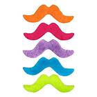 Mustascher Neonfärgade 5-pack