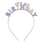 Diadem Its My Birthday i Metall Pastell Wavy One size