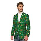 OppoSuits Christmas Green Tree Light Kavaj 46