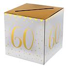 Presentbox Siffra med sedelfack Guld Siffra 60