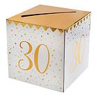 Presentbox Siffra med sedelfack Guld Siffra 30