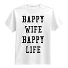 Happy Wife Happy Life T-shirt Large