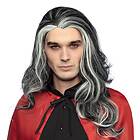 Vampyr Svart/Vit Peruk One size