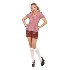 Bavarian Rödrutig Blus Medium