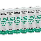 Saft LS 14500 3,6 V Lithium Pack om 6, vit