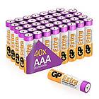 Gp Extra Alkaliska AAA- batteri 40-pack