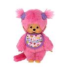 Bandai Monchhichi Monchhichi Frozen Fruits plysch 80-talets ikoniska plysch 20 cm mjuk rosa plysch för barn och vuxna SE23388