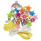 Panduro Hobby Armbands-kit Rainbow sparkle – skapa 2 armband med stjärnor & iris