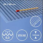 Hermoli ark korrugerad pet 6mm