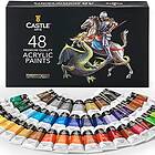 Castle CASAP48 Art Supplies 48 x 22ml akrylfärgs set