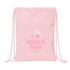 Skopåse med remmar Safta Love Rosa (26 x 34 x 1 cm)