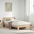 vidaXL Sängram utan madrass 90x190 cm massiv furu